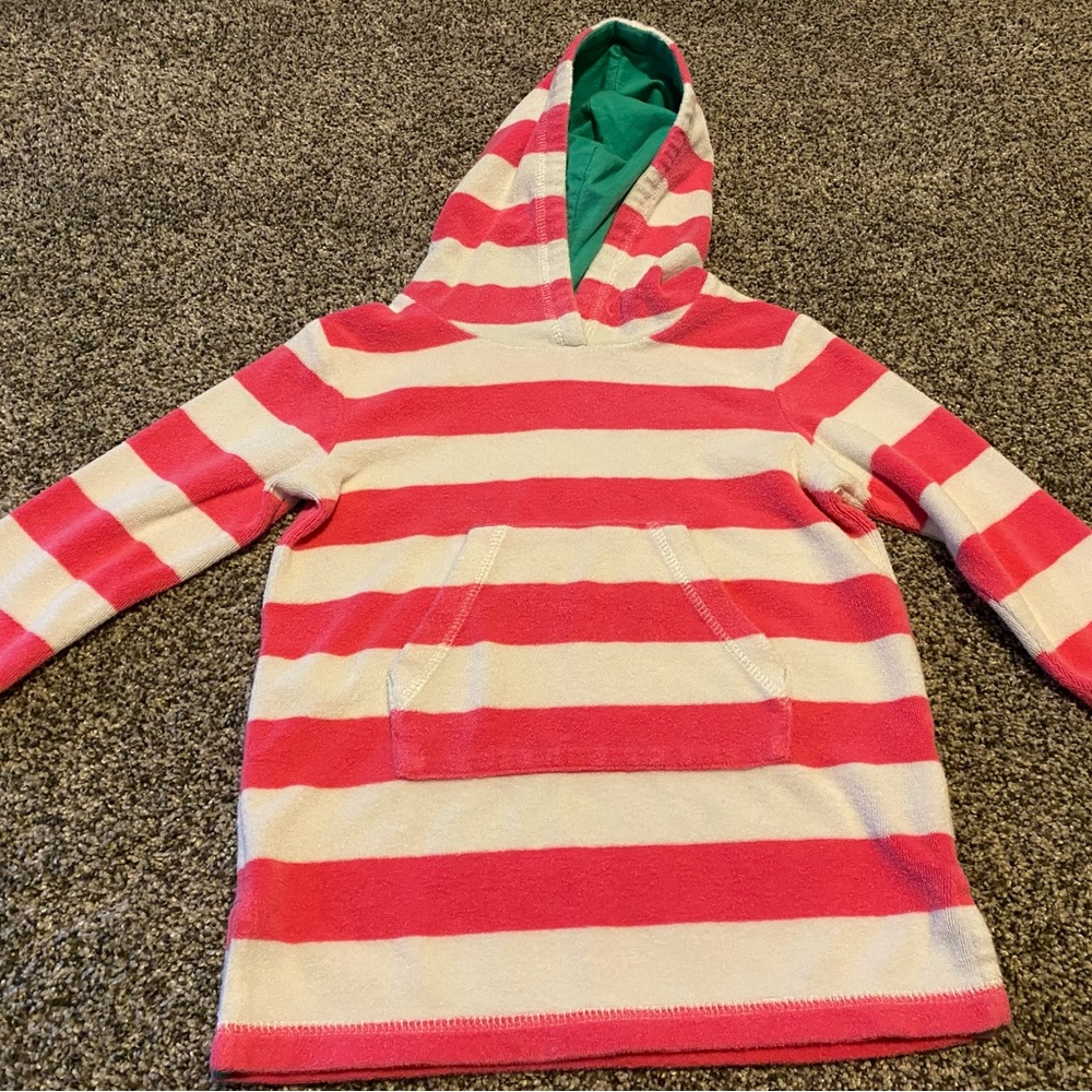 2T pink and white toweling